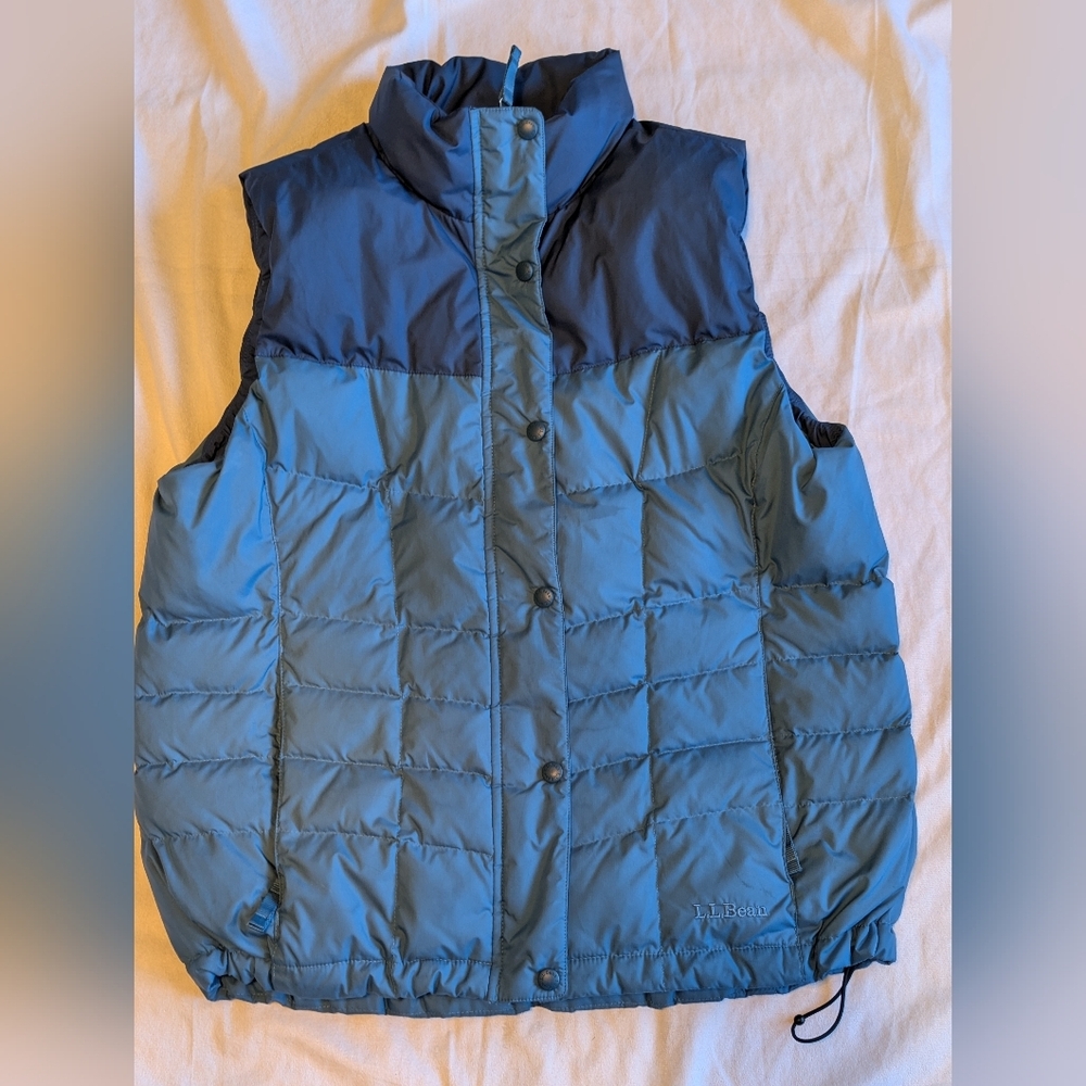 L.L.Bean DownTek Puffer Zip Vest Size Large